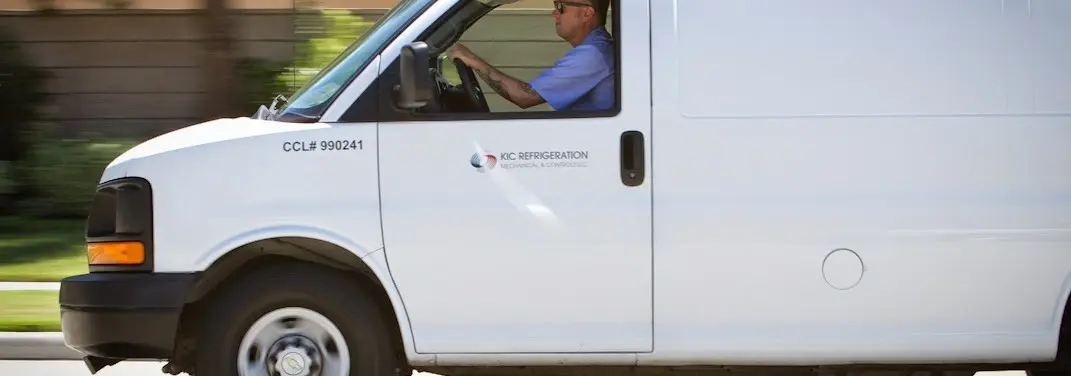 KIC Refrigeration service vehicle serving Rose area